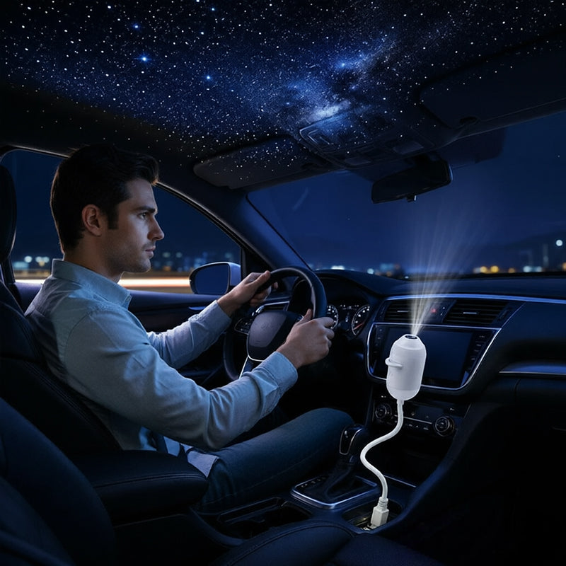 5D Holographic Galaxy & Ocean Projector – Smart LED Night Light with 24 Films