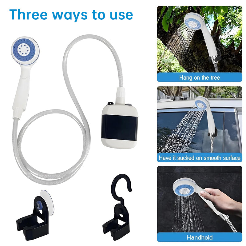 Portable Camping Shower Pump – USB Rechargeable