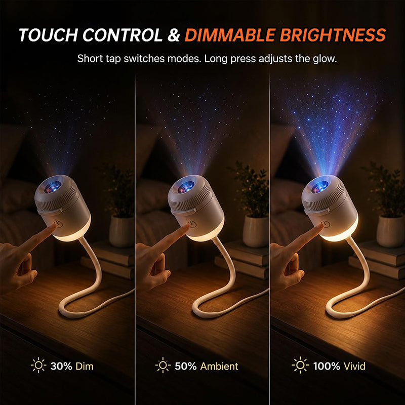 5D Holographic Galaxy & Ocean Projector – Smart LED Night Light with 24 Films