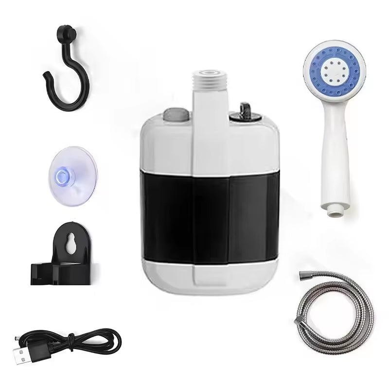 Portable Camping Shower Pump – USB Rechargeable