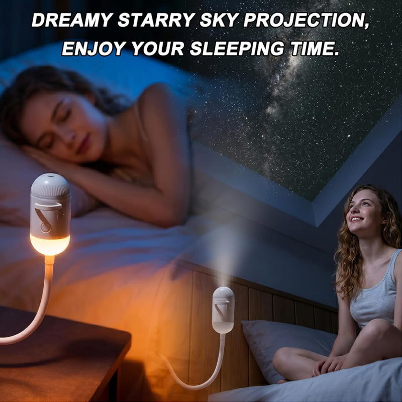 5D Holographic Galaxy & Ocean Projector – Smart LED Night Light with 24 Films