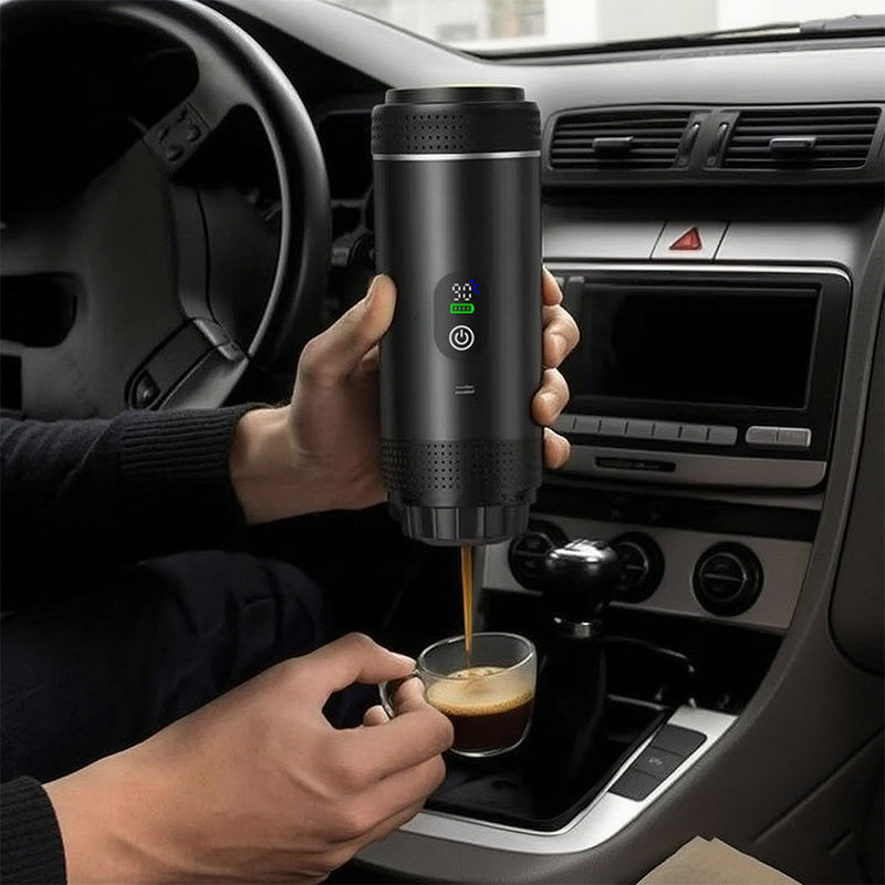 Portable Espresso Machine with Digital Display – 3-in-1 Capsule & Ground Coffee Maker