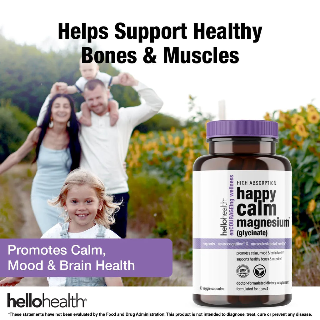 Happy Calm Magnesium Glycinate capsules