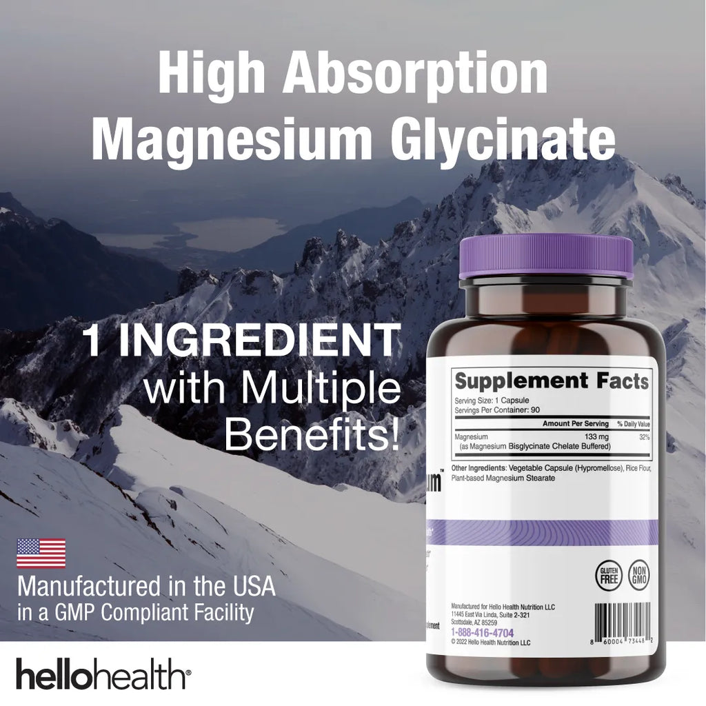 Happy Calm Magnesium Glycinate capsules
